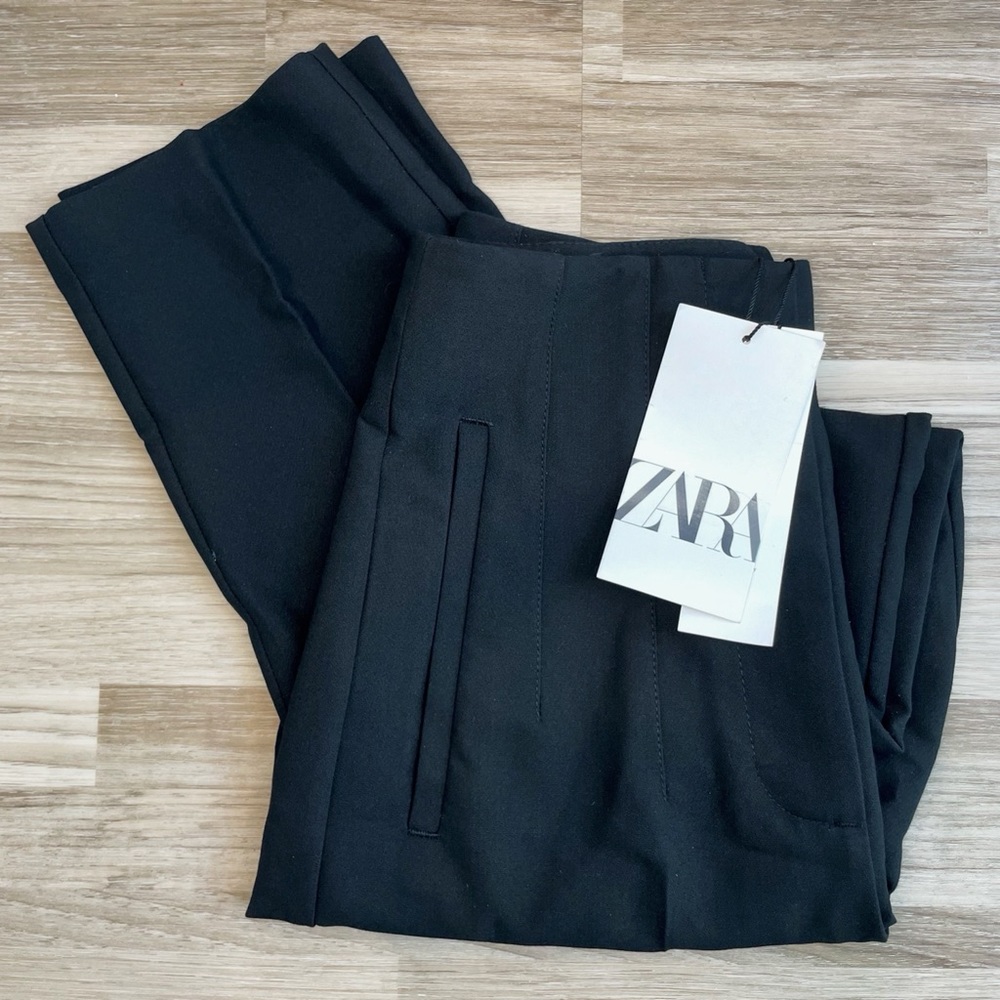 Zara High-waisted pants, black
